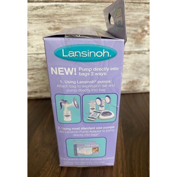Lansinoh Pre-Sterilized Breastmilk Storage Bags Click Secure Seal BPA Free 100Ct - Picture 6 of 6